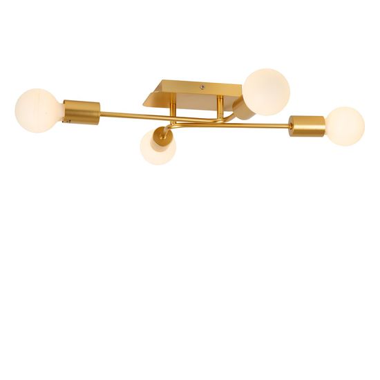 Lucide LESTER Deckenleuchte 4x E27 Mattes Gold, Messing 21118/04/02