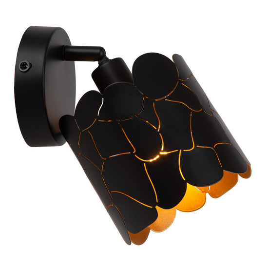 Lucide ALMELO E14 Wandstrahler Modern Schwarz 15-20cm 21234/01/30