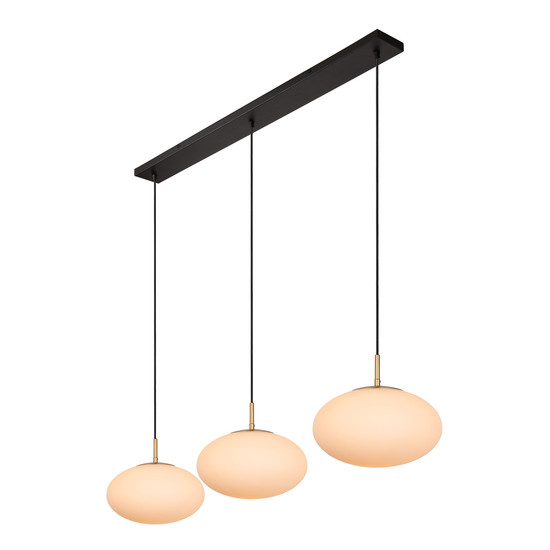 Lucide ELYSEE E27 Pendelleuchten 3-fach Klassisch Opal 70-150cm 21430/03/61