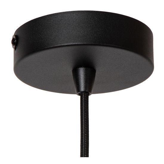 Lucide ROSAS Pendelleuchte E27 Schwarz, Mattes Gold, Messing 21433/01/30