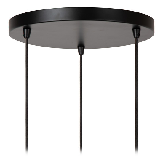 Lucide ALMELO E27 Pendelleuchten 3-fach Modern Schwarz 60-165cm 21434/13/30