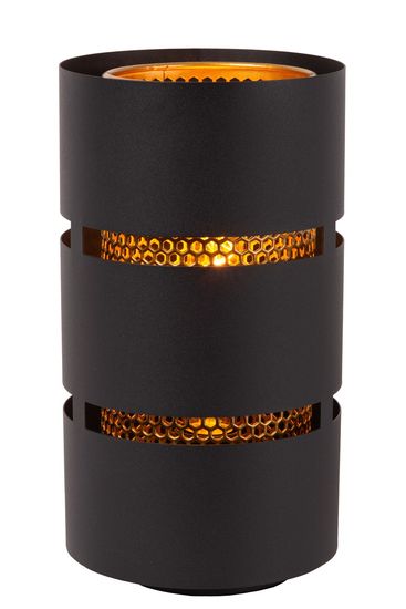 Lucide ROSAS Tischlampe E27 Schwarz, Mattes Gold, Messing 21533/01/30