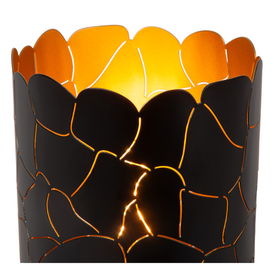 Lucide ALMELO E27 Tischlampe Modern Schwarz 21534/15/30