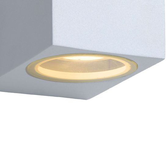 Lucide ZORA-LED LED Außen-Wandleuchte GU10 5W dimmbar Weiß IP44 22860/05/31