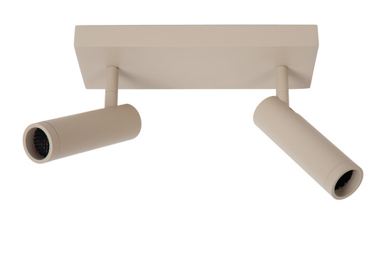 Lucide GRADO GU10 (MR11) Deckenstrahler 2-fach Modern Taupe 22974/02/41