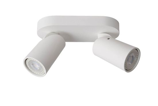 Lucide XYRUS LED Deckenleuchte 2x GU10 Dim-to-warm 2x 5W dimmbar 360° drehbar Weiß 95Ra 23954/11/31