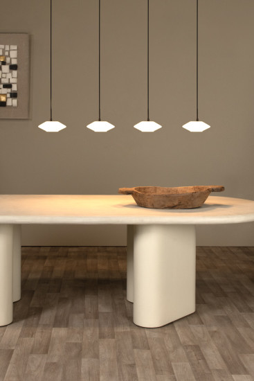 Lucide TREVOR G9 Pendelleuchten 4-fach Modern Opal 50-150cm 25414/04/61