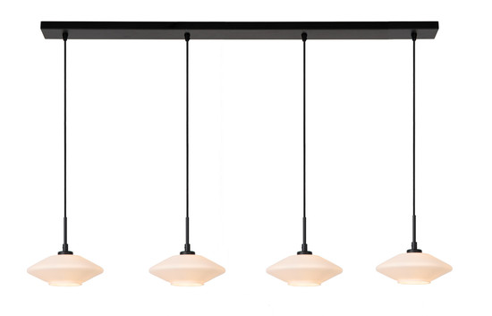 Lucide TREVOR G9 Pendelleuchten 4-fach Modern Opal 50-150cm 25414/04/61
