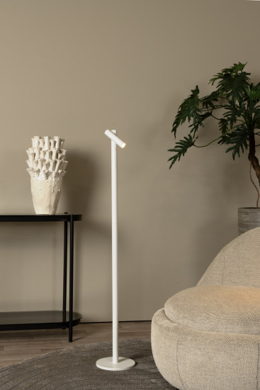 Lucide ANTRIM LED Stehlampe Mit Leselampe 2,2W dimmbar IP54 Warmweiss Modern Weiß 27703/02/31