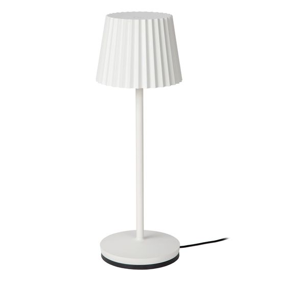 Lucide JUSTINE LED Tischlampe 2W dimmbar Weiß IP54 27889/02/31