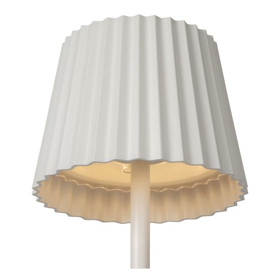 Lucide JUSTINE LED Tischlampe 2W dimmbar Weiß IP54 27889/02/31