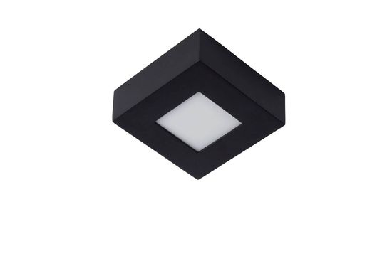 Lucide BRICE-LED LED Deckenleuchte 8W dimmbar Schwarz IP44 28117/11/30