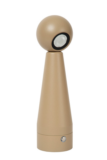 Lucide IPSOS LED Tischlampe 3W dimmbar Steuerbare Lichtfarbe Modern Taupe 33500/03/41