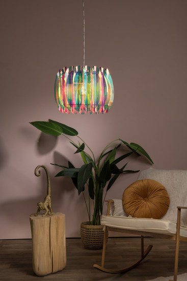 Lucide GLINSTAR E27 Pendelleuchten Modern Multifärben 70-160cm 34447/40/99