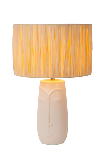 Lucide VISO E27 Tischlampe Landhausstil Weiß 34548/81/31