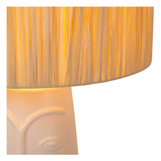 Lucide VISO E27 Tischlampe Landhausstil Weiß 34548/81/31
