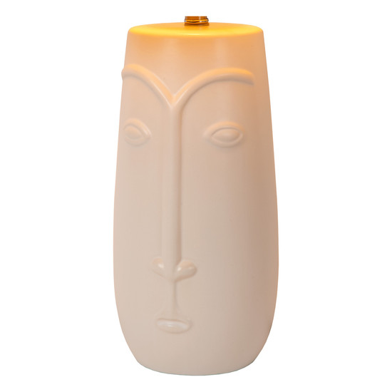 Lucide VISO E27 Tischlampe Landhausstil Weiß 34548/81/31
