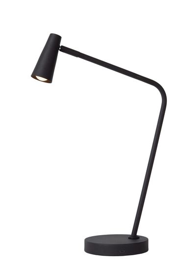 Lucide STIRLING LED Tischlampe 3-Stufen-Dimmer 3W dimmbar 360° drehbar Schwarz 36620/03/30