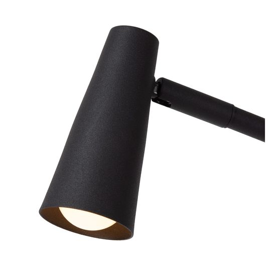 Lucide STIRLING LED Tischlampe 3-Stufen-Dimmer 3W dimmbar 360° drehbar Schwarz 36620/03/30