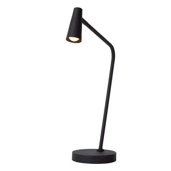 Lucide STIRLING LED Tischlampe 3-Stufen-Dimmer 3W dimmbar 360° drehbar Schwarz 36620/03/30