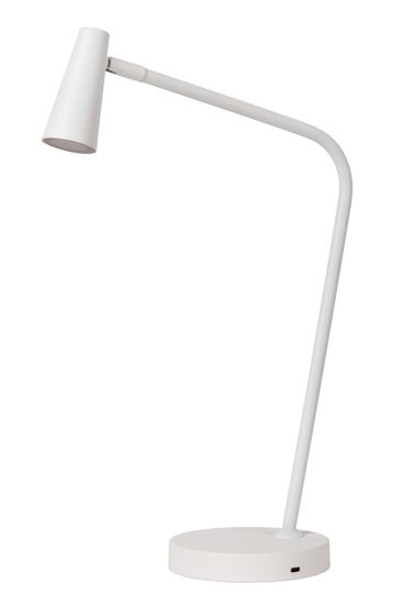 Lucide STIRLING LED Tischlampe 3-Stufen-Dimmer 3W dimmbar 360° drehbar Weiß 36620/03/31