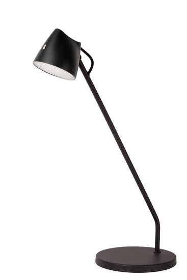 Lucide MILNE LED Tischlampe 8W dimmbar Warmweiss Modern Schwarz 44516/06/30