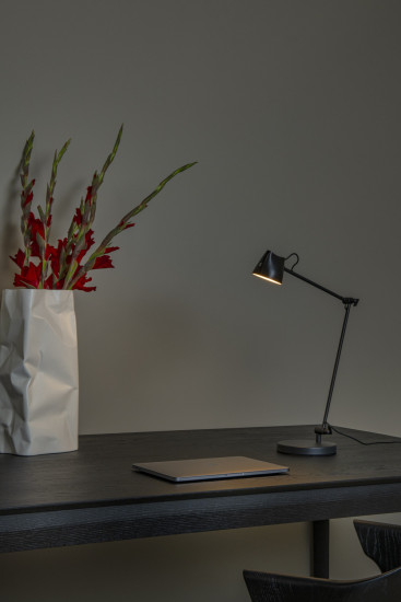Lucide MILNE LED Stehlampe Mit Leselampe 8W dimmbar Warmweiss Modern Schwarz 44616/06/30