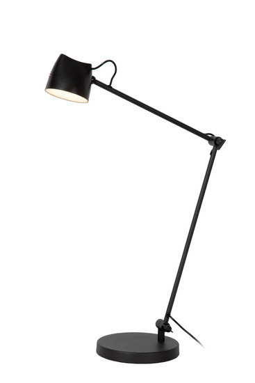 Lucide MILNE LED Stehlampe Mit Leselampe 8W dimmbar Warmweiss Modern Schwarz 44616/06/30
