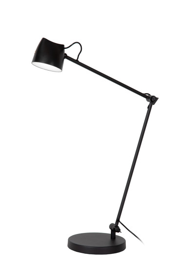 Lucide MILNE LED Stehlampe Mit Leselampe 8W dimmbar Warmweiss Modern Schwarz 44616/06/30