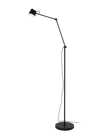 Lucide MILNE LED Stehlampe 8W dimmbar Warmweiss Modern Schwarz 44716/06/30