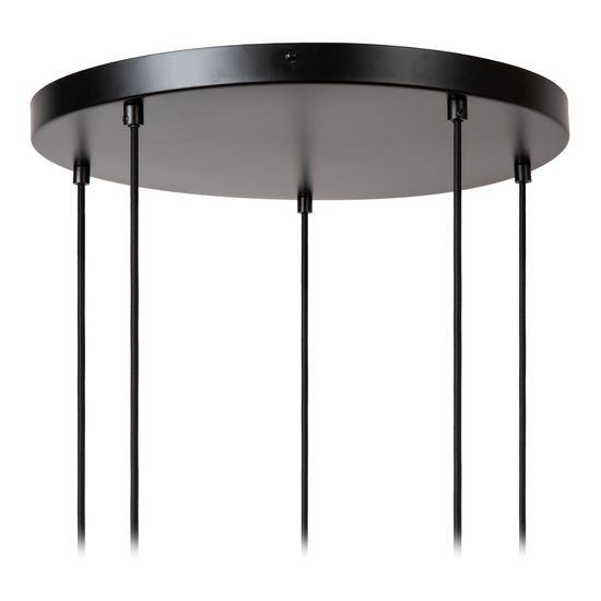 Lucide ILONA Pendelleuchte 5x E27 Schwarz, Multifärben 45408/15/99