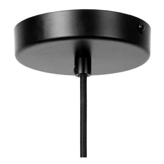 Lucide ILONA Pendelleuchte E27 Amber, Schwarz 45408/30/62