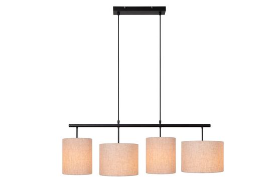 Lucide MAYA Pendelleuchte 4x E27 Beige, Schwarz 45409/04/38