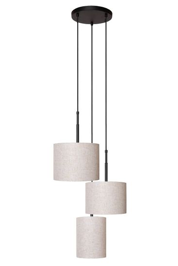 Lucide MAYA Pendelleuchte 3x E27 Beige, Schwarz 45409/13/38