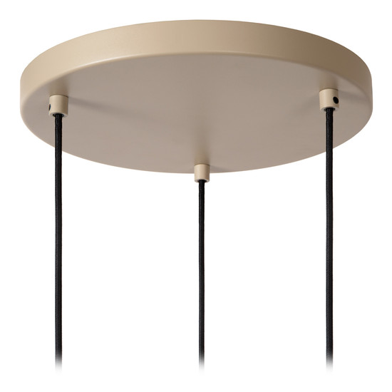 Lucide LAMBRES E27 Pendelleuchten 3-fach Modern Schwarz 70-164cm 45410/13/41