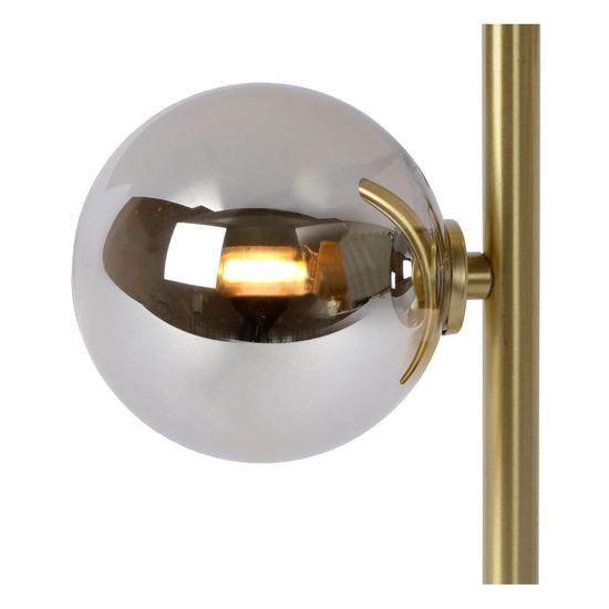 Lucide TYCHO Tischlampe 2x G9 Mattes Gold, Messing, Rauchfarbe Grau 45574/02/02
