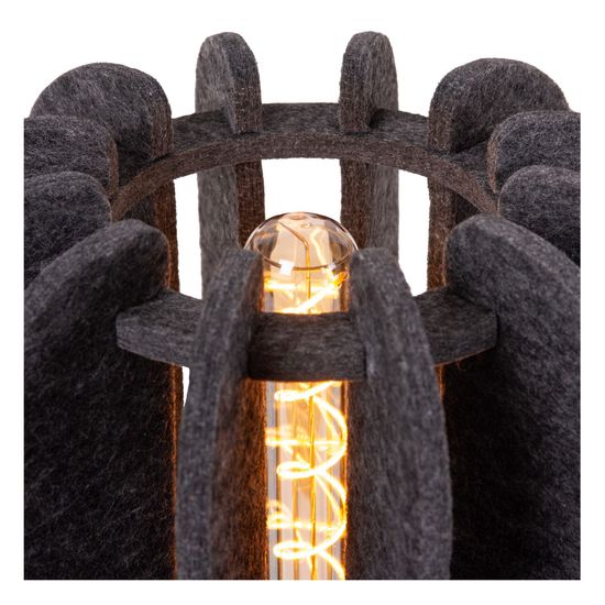 Lucide RAFAL Tischlampe E27 Grau, Schwarz 45592/01/36