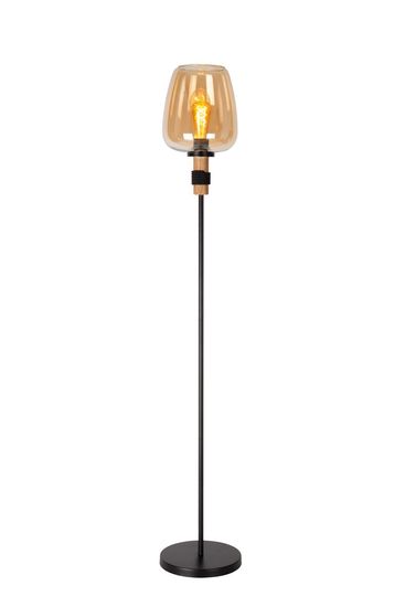 Lucide ILONA Stehleuchte E27 Amber, Schwarz 45708/01/62