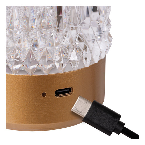 Lucide LILI LED Tischlampe 3W dimmbar Steuerbare Lichtfarbe Modern Mattgold 46520/03/02