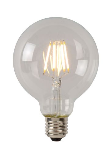 Lucide G80 Class A LED Filament Lampe E27 7W Transparent 49081/07/60