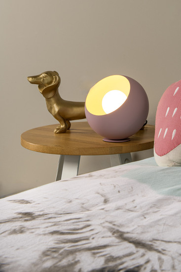 Lucide DOREDOS E27 Tischlampe Modern Rosa 51500/20/66
