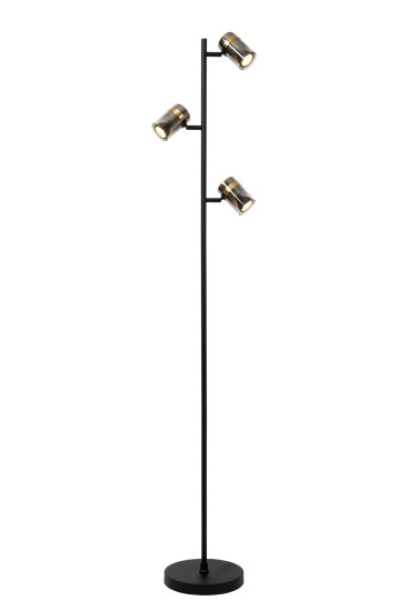 Lucide UPTON GU10 Stehlampe 3-fach Modern Rauchfarbe 57700/03/65