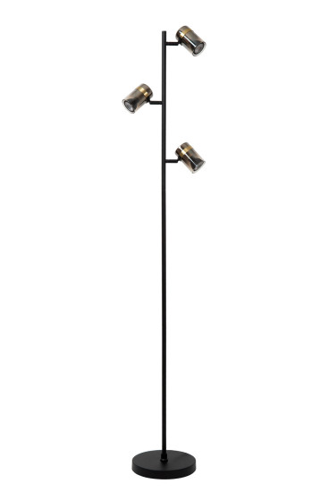 Lucide UPTON GU10 Stehlampe 3-fach Modern Rauchfarbe 57700/03/65