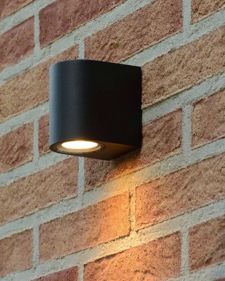 Lucide ZARO Außen-Wandleuchte GU10 Schwarz IP44 69801/01/30