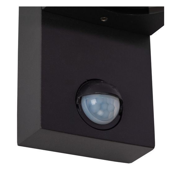Lucide ZARO IR Wandleuchte GU10 Schwarz Sensor IP65 69802/01/30