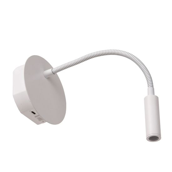 Lucide JOLIJN LED Wandleuchte 2W mit flexiblem Lesearm Weiß 77289/03/31