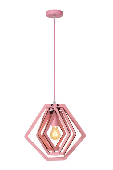 Lucide MAURO Pendelleuchte E27 Rosa 77489/01/66