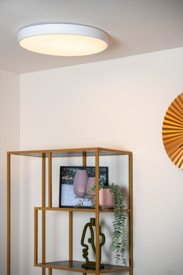 Lucide UNAR LED Deckenleuchte 3-Stufen-Dimmer 36W dimmbar Weiß, Opal 79185/50/31