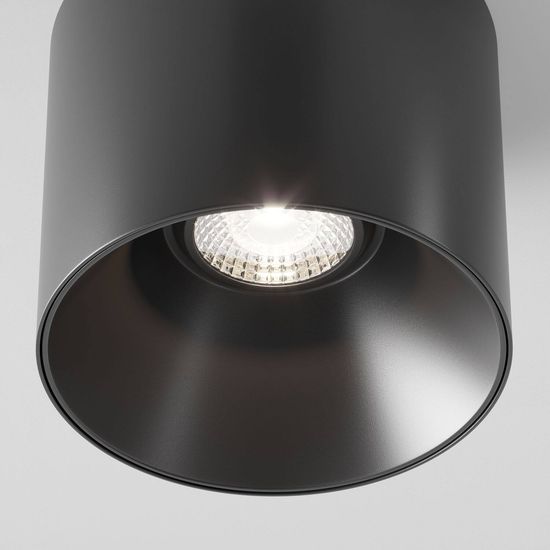 Maytoni Alfa LED Deckenleuchte, Deckenlampe 25W dimmbar Schwarz 90Ra Neutralweiss