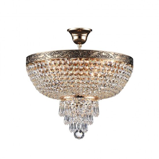 Maytoni Palace Kronleuchter, Hängeleuchte 5x E27 Aktik-Gold / Vintage